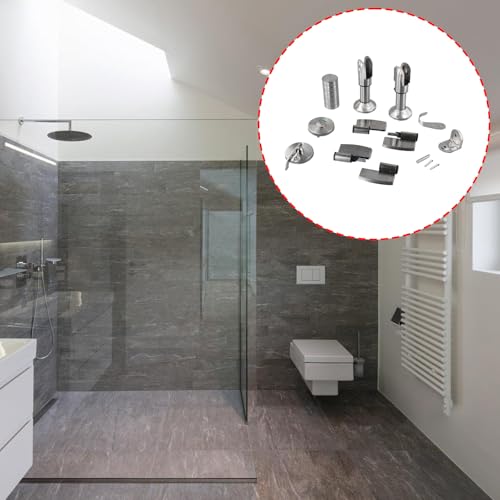 Codes d'angle de porte et charnières de salle de bain pour rénovation de cabines