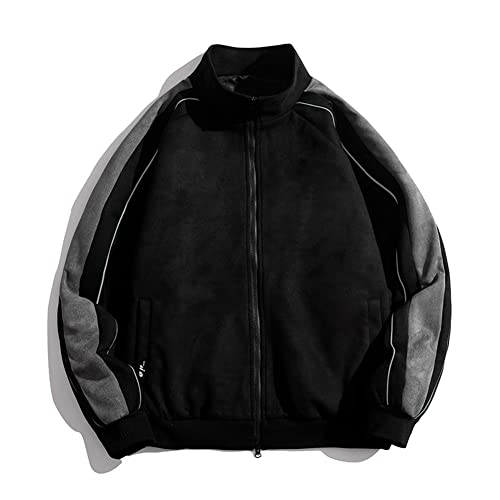 Veste bomber noir surdimensionné homme M fini les vestes trop serrées