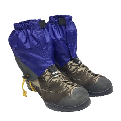 Guêtres de randonnée imperméables WOONEKY en nylon bleu pour protection cheville