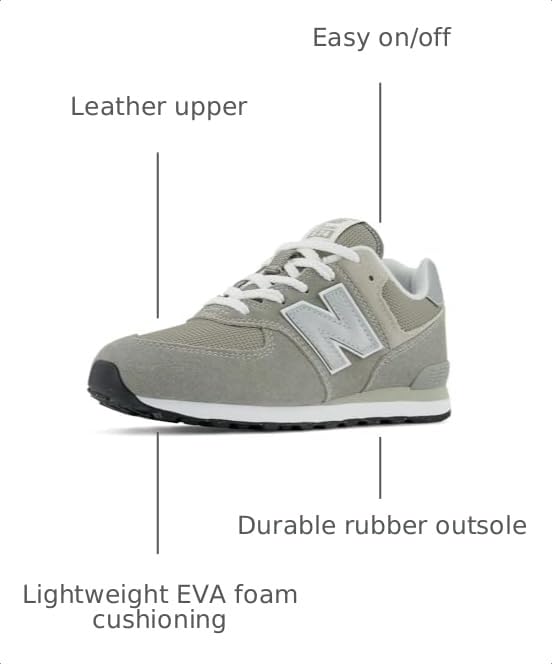 Image of New Balance Kid's 574 V1 Classic Lace-Up Sneaker (Big Kid)