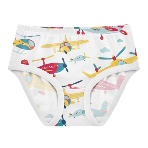 Planes and Helicopters Toddler Underwear Girls, Girls Cotton Underwear, 2T–8 Years - Main Image