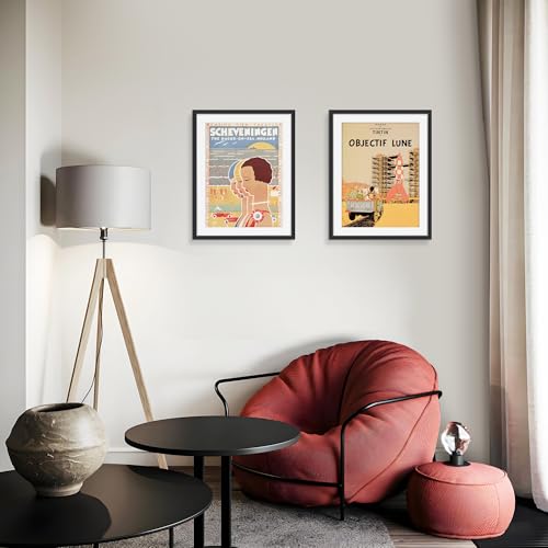 Picrit 14x18 Picture Frame 3 Pack, Black Poster Frame, Display Poster 12 x 16 with Mat or 14 x 18 without Mat for Horizontal or Vertical Wall Mounting
