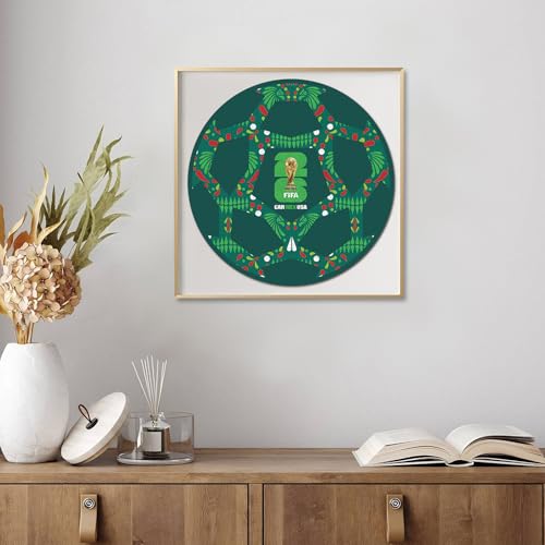 Image of FIFA Mexico Ball-Wooden Puzzle for Adult, 200 Pieces Irregular Shape Puzzle, 5MM Thick, Creative Collectible Gift Fans, Officially Licensed Product, 10 * 10 inch