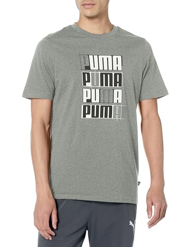 T-Shirt PUMA Graphique 3 Gris : Votre Allié Idéal pour le Week-End