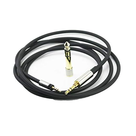 Ersättande ljudkabel uppgradering hörlurssladd med låsanslutning kompatibel med Sennheiser Momentum, Momentum 2.0, Momentum 3 trådlösa, HD1-hörlurar 1,5 meter/4,9 fot