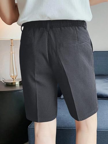Image of GRECIILOOKS Casual Men Shorts | Rich Regular Fit Solid Short with Side Pockets | Relaxed Fit Half Pants | Mid Rise Waist (Available in Plus Size)