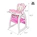 SANDINRAYLI High Chair, Convertible Highchairs for Babies and Toddlers, Easy Clean Baby High Chair, 3 in 1 Feeding Chair for Eating, Adjustable Infant Chair for Toddlers 1-3, Baby Food Chair, Pink