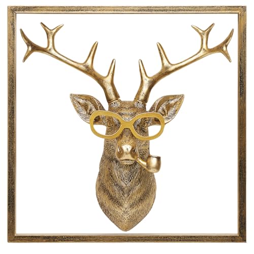 Newinhome Animal Heads Wall Decor (Includes Metal Frame) Resin Animals