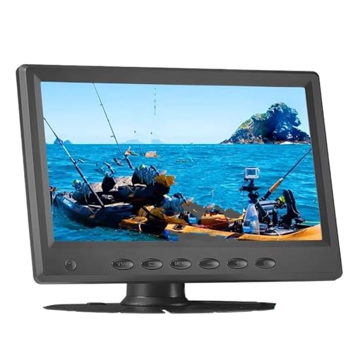 Caméra Recul Moniteur AHD Quantum Dot QLED 7 Pouces pour Camion Voiture Stationnement Pêche Prise Charge Caméra 2 Canaux 1080p Écran IPS Ultra-Fin Caméra Recul Voiture(4Pin Cable)