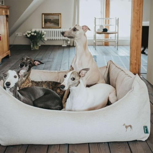 HUNTER Livingston Hundesofa, Hundebett, Strukturstoff, klassisch, S, beige