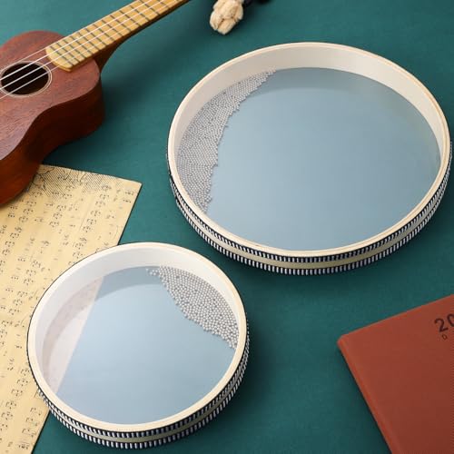 ERINGOGO Pack of 2 Wave Hand Drum Sea Waves Sound Drum Sound Healing Percussion Musical Instrument for Children Adults - Image 4