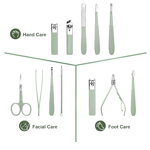 Set Manicure DUAIU 12 Pezzi Tagliaunghie