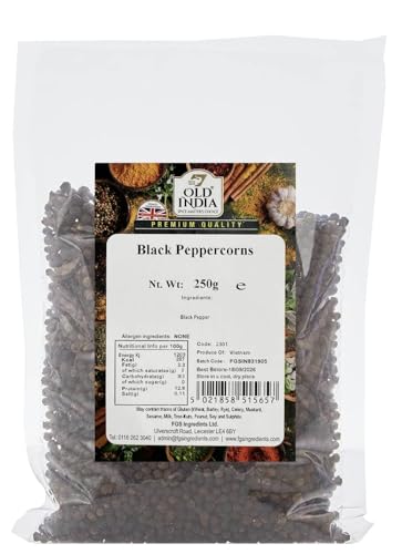 Old India Black Peppercorns 250 g