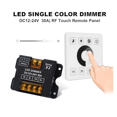Télécommande variateur LED tactile interrupteur RGBW 12V 24V 30A - 3