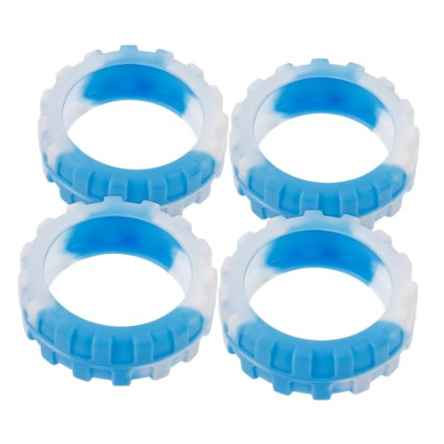 PACKOVE 4pièces Housses De Roues De Valise Silicone De roulettes De Bagages du Bruit Et Anti-dérapant Accessoires De Voyage Dégradé