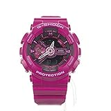 Casio G-Shock Pink and Black Dial Resin Quartz Ladies Watch GMAS110MP-4A3