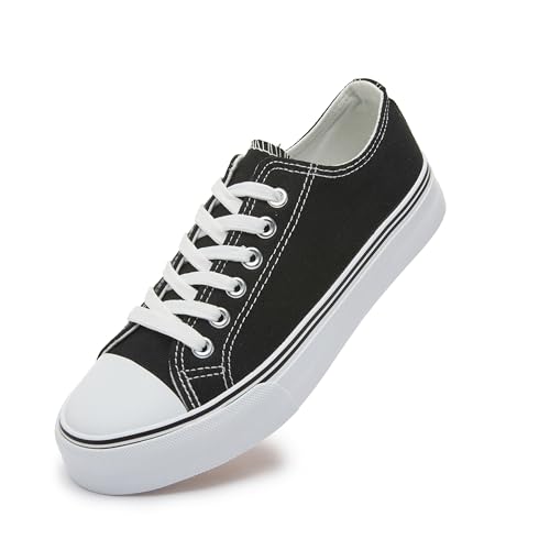 Iarus Womens Canvas Shoes Low top Sneakers for Womens Fashion Casual Shoes Walking Comfortable Shoes