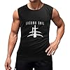 Lacuna Coil Logo Mens Black Sleeveless T-Shirt Graphic Tee Printed Unisex Vest Tank Tops Shirt S #2