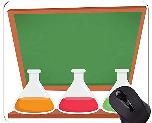 Abstrakte Wissenschafts-Chemie-Illustration Mauspads Besonders angefertigt, Tafel-Mausunterlage mit genähtem Rand