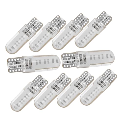 GRIRIW 10pièces Lampe Voiture Led Cob Petite Éclairage Silicone Bleue Lot De Ampoules Feux Arrière Liseuses Marchepied Coffre Plaque