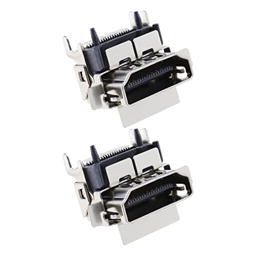 Image of 2Pcs HDMI Port Socket Compatible with Xbox One S Only HDMI Port Socket Plug Jack Interface Connector Replacement Aluminum