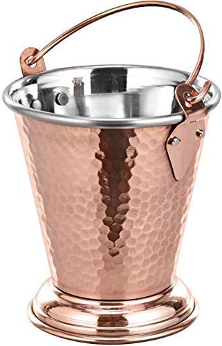 Crockery Wala And Company Hammered Design Copper Steel Serving Bucket For Rs. 429 @ 79 % Crockery Wala And Company Hammered Design Copper Steel Serving Bucket For Rs. 429 @ 79 %