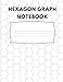 Produktbild Hexagon Graph Paper Notebook: Graph Paper Work Book Suitable For Design Game Mapping Knitting And Quilting