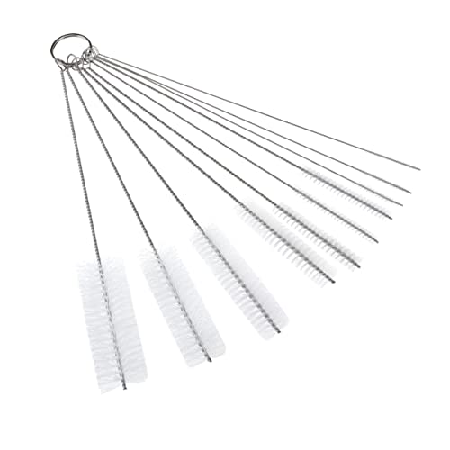 minkissy 10pcs Nylon Tube Brush Cleaning Brush Tube Cleaning Brush Cleaner Brush
