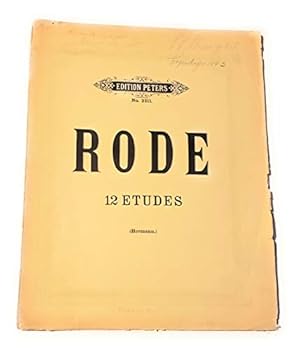 Rode Twelve Etudes for the Violin (Schirmer's Library of Musical Classics)