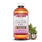 De La Cruz Castor Oil - 100% Pure Castor Oil for Hair, Skin, Eyelashes, and Eyebrows - USP Grade, 8 FL Oz