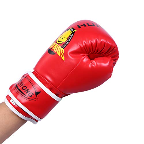 image for HUINING Kids Boxing Gloves, Kids Training Gloves Punch Mitts MMA Glove