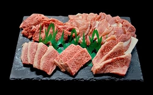 焼肉セット600g(2〜3人用)A5等級 黒毛和牛ロース 約300gと美星豚ロース 約300g 岡山県産