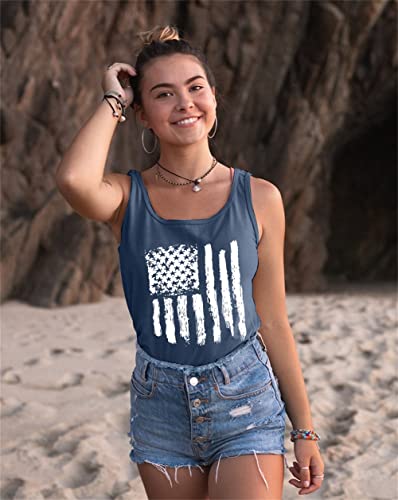Patriotic Tank Tops Women American Flag Shirt 4Th Of July Sleeveless Shirts Usa Flag Tee Tops #TOP2