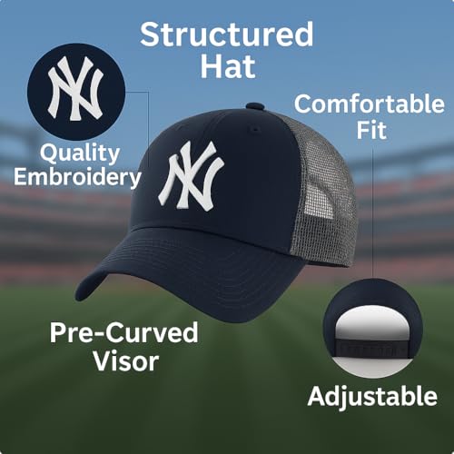 Gorra Trucker Azul y Blanca NY MVP Ajustable miniatura 5