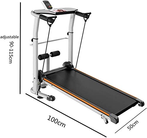 Caminadora plegable mecánica para fitness en casa miniatura 2