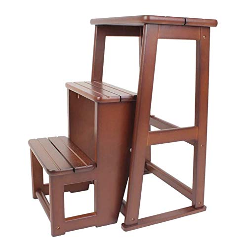 Escabeau de ménage pliable compact pour petits espaces de rangement