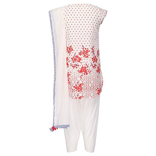 Image of BIBA Girls Notched Collar Floral Print Salwar Suit For Girls