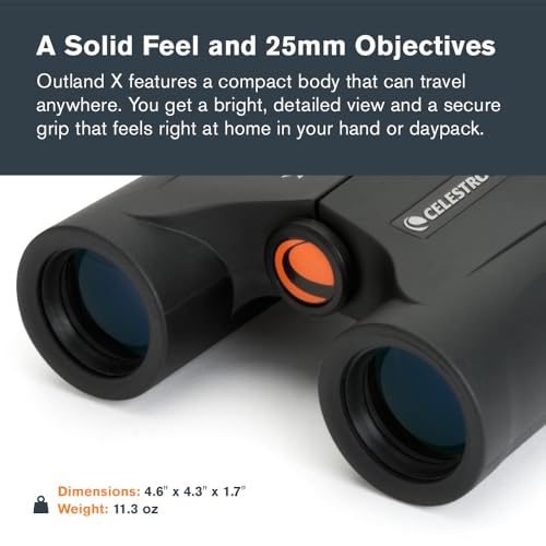 Celestron Outland X 10x25 Compact Binoculars for Hiking & Travel - image 2