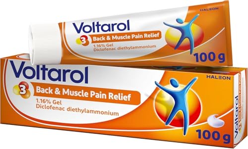 Voltarol Back & Muscle Pain Relief 1.16% Gel Diclofenac AntiInflammatory Pain Relief for Muscles & Joints 100 g