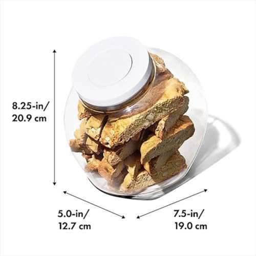 Image of OXO Good Grips 3.0 Qt POP Medium Cookie Jar - Airtight Food Storage - for Snacks and More, White and Clear