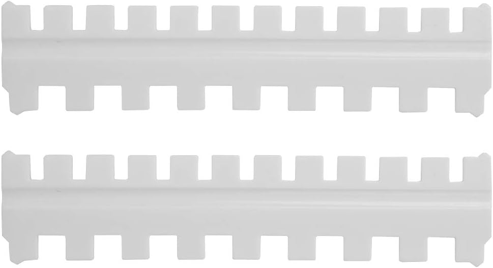 Phefop 2PCS Knitting Machine Needle Pusher White Plastic Universal 4.5MM Pitch Smooth Transfer Tool Essential Accessory for Fiber Arts Enthusiasts Knitting Machine Part