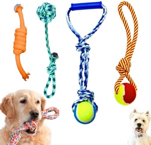 Kit 4 Brinquedo Pet Corda Mordedor Resistente Interativo Cachorro...