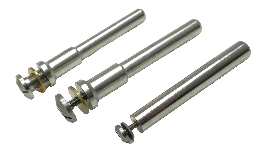 Mini Mandrel 1/4" Shank Set of 3 Sizes Screw Head 1/16-1/8-1/4" Miniature Arbors