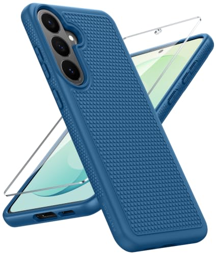 Image of FNTCASE for Samsung Galaxy S26-FE Case: Non Slip TPU Military Grade Blue