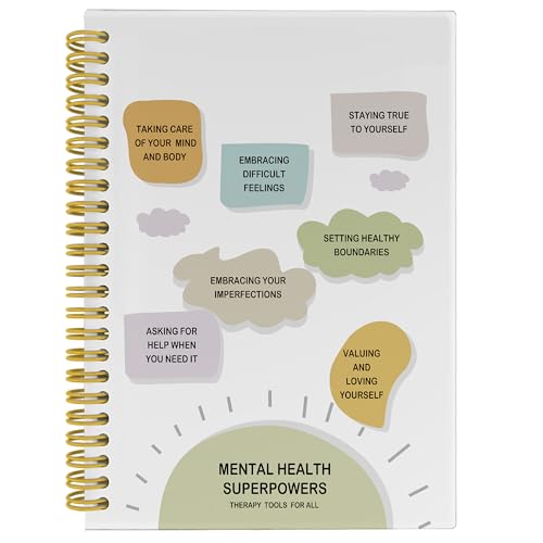 BESERH Caderno de diário de superpoderes de saúde mental, present...