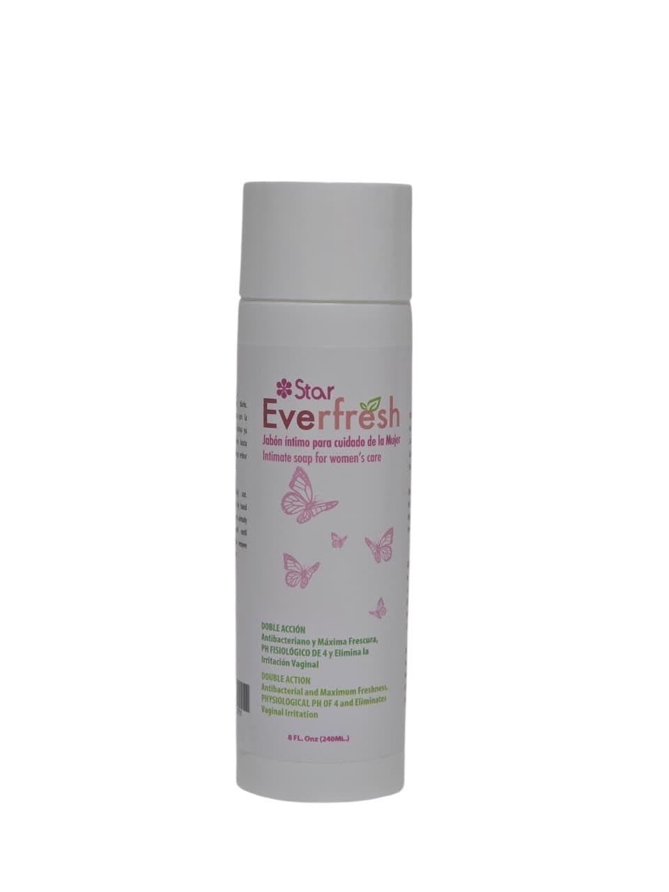Everfresh Intimate Feminine Wash – Antibacterial Soap with pH 4, Maximum Freshness, Vaginal Hygiene Cleanser for Daily Women Care, 8 fl oz