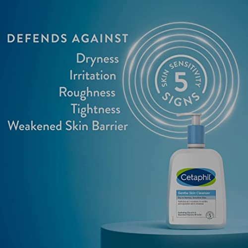 Cetaphil Gentle Skin Cleanser 20 Fl Oz, Hydrating Face Wash & Body Wash, Ideal For Sensitive, Dry Skin, Non-Irritating, Wont Clog Pores, Fragrance-Free, Soap-Free, Dermatologist Recommended #TOP1