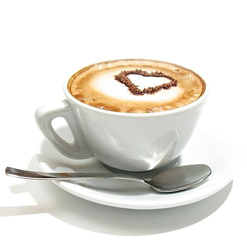 WUDQIJI Coffee Stencils Stainless Steel 4 Pieces Cappuccino Stencils Coffee Accessories Coffee Decoration Stencil Coffee Decorating Stencils Cake Stencil for Latte Art (Gold) - Image 5