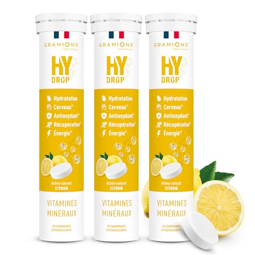 Electrolytes Hydratation - Granions Hydrop - Citron - Pack x3