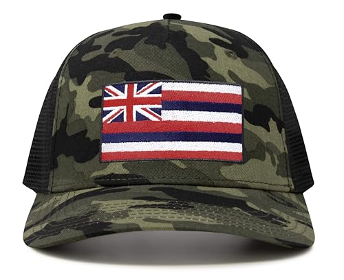 Image of International Tie State Hat for Men and Women, Adjustable Snapback Trucker Baseball Cap with Embroidered Patch